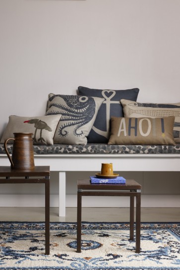 Kussen Anchor Deep Blue  