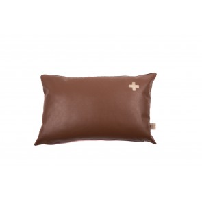 Pillow Sky Leather Brown 40/60 cm 